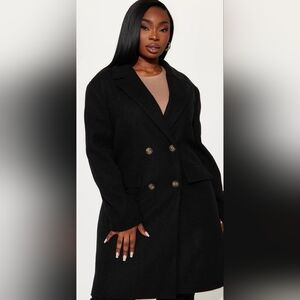 Stylish Black Trench Coat